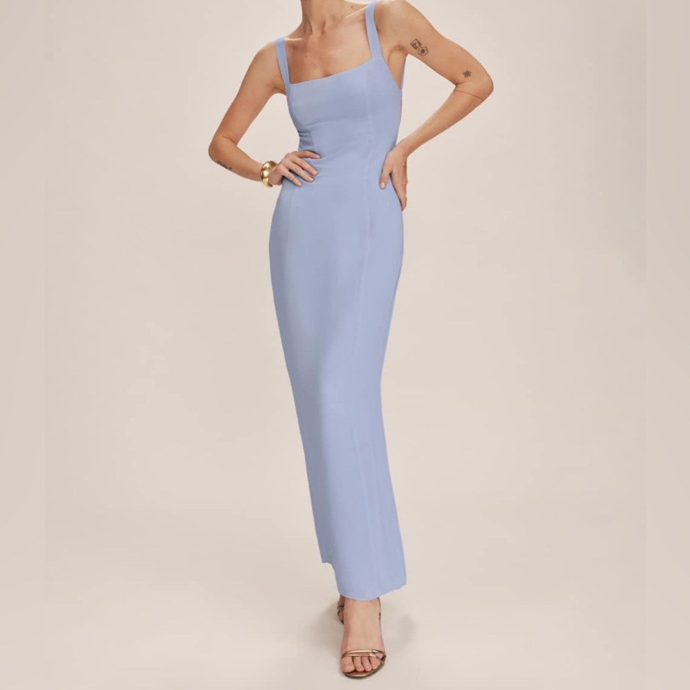 Reformation Chime Dress Blue - Size 4 - NWT
